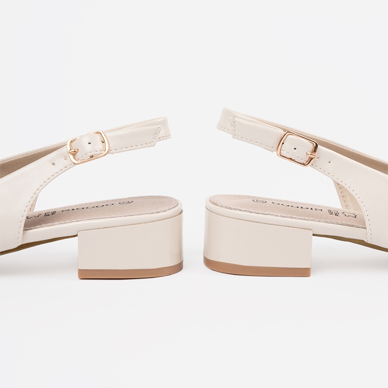 Sandálias de Goodin, elegantes e elegantes, elegantes bege 1