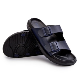 Chinelos leves masculinos com fivelas Big Star NN174593 azul marinho 4