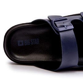 Chinelos leves masculinos com fivelas Big Star NN174593 azul marinho 2 Chinelos leves masculinos com fivelas Big Star NN174593 azul marinho 2