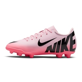 Nike Mercurial Vapor 15 Club FG/MG JR DJ5958-601 Sapatos de futebol rosa 2