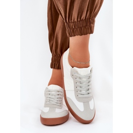 Tênis femininos Big Star RR274371 cinza-cinza branco 2