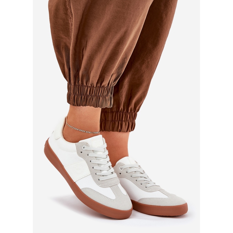 Tênis femininos Big Star RR274371 cinza-cinza branco 1