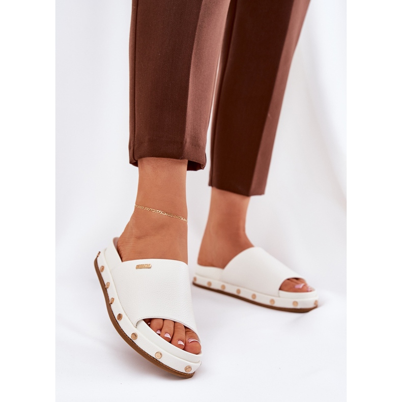 Big Star Flips femininos na plataforma com grande estrela rr274216 pregos brancos 2