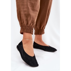 Ballerinas de camurça feminina Big Star RR274080 Black preto 2