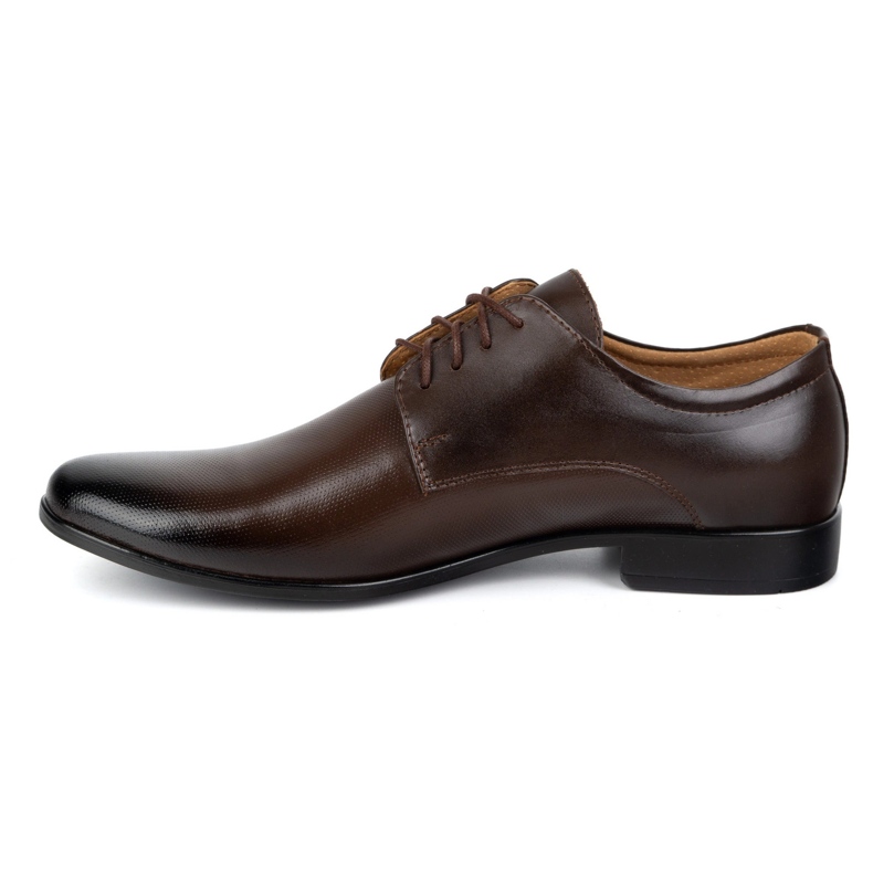Olivier Sapatos masculinos couro formal 271t9lu marrom escuro castanho 1