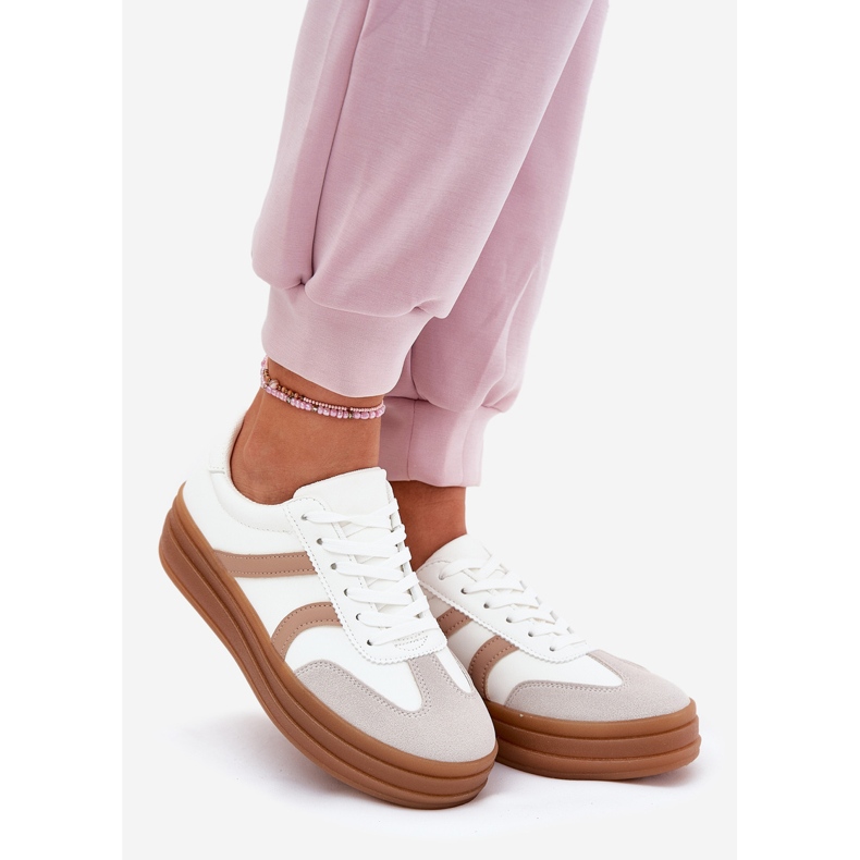 Evento Tênis feminino com plataforma, branco 1