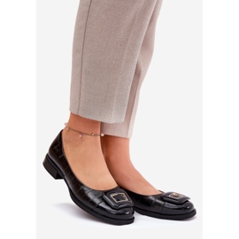 S.Barski Ballerinas de couro com decoração MK51-059 Black preto 1 S.Barski Ballerinas de couro com decoração MK51-059 Black preto 1