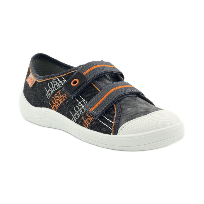 Sneakers sapatilhas menino nabos Befado cinza laranja preto 1