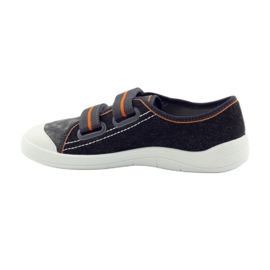 Sneakers sapatilhas menino nabos Befado cinza laranja preto 2