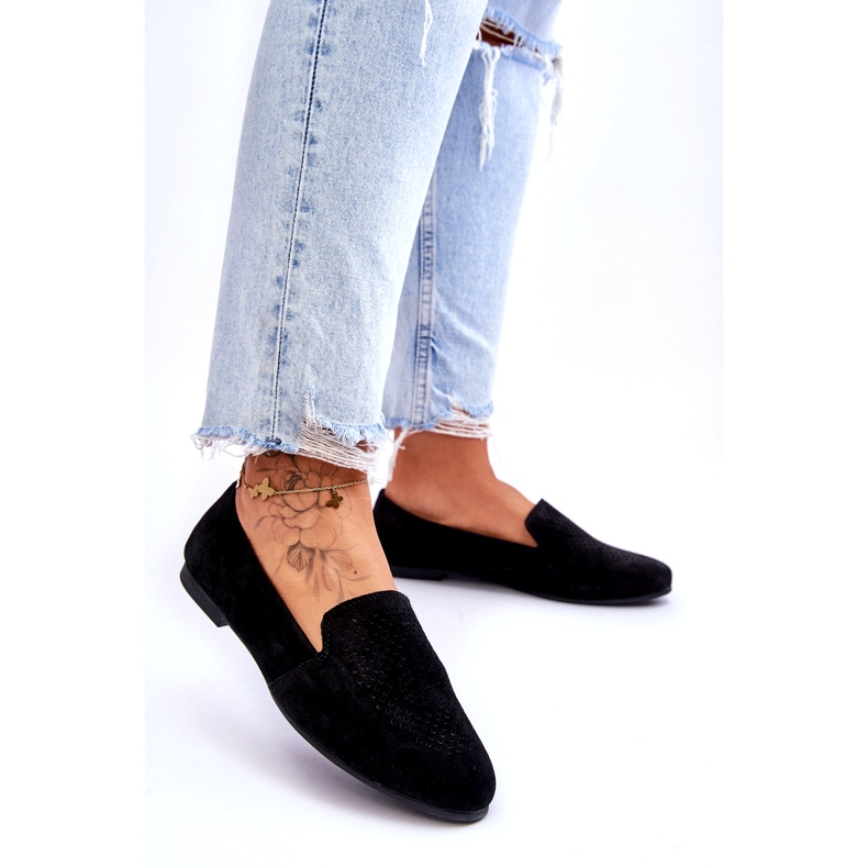 S.Barski Camurça de couro tear preto 2