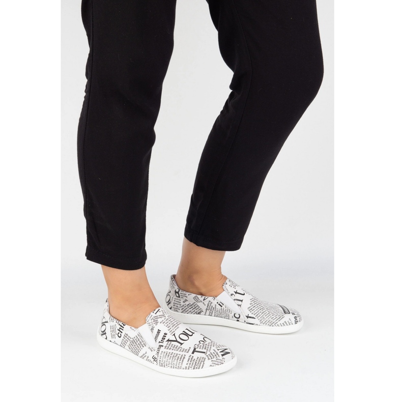 Pollonus Mulheres de couro descalço branco 1