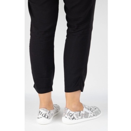 Pollonus Mulheres de couro descalço branco 2