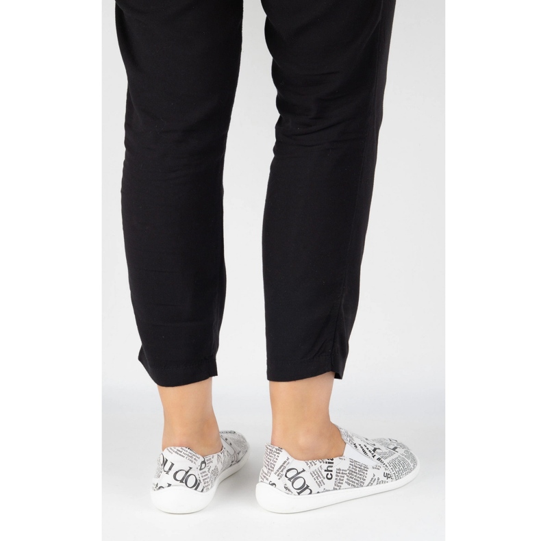 Pollonus Mulheres de couro descalço branco 2