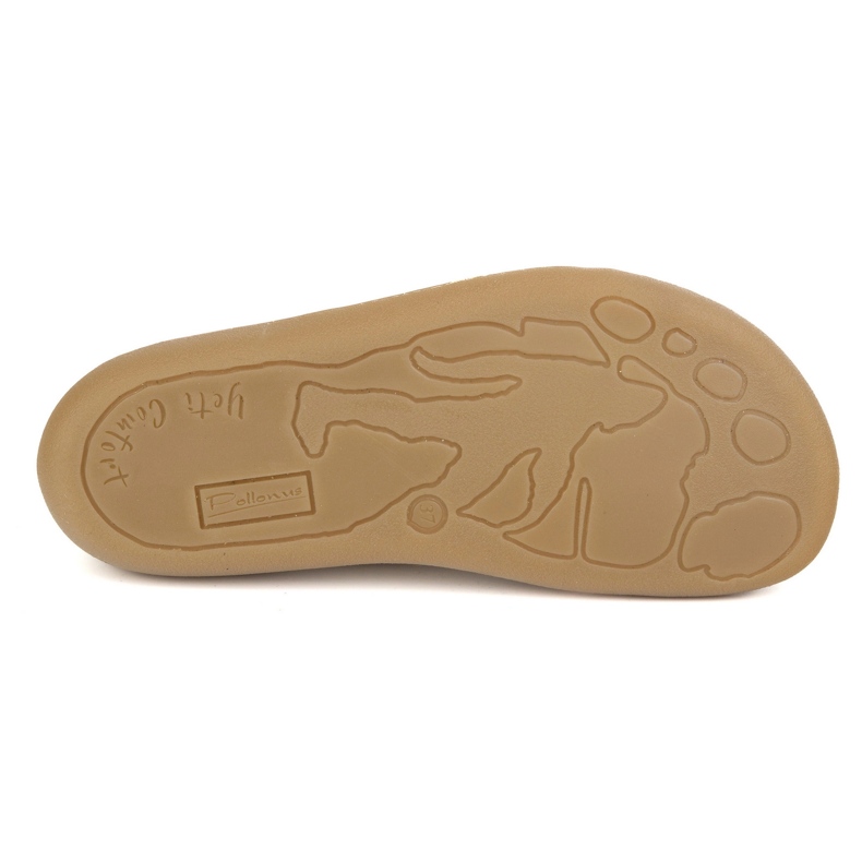 Pontos de couro descalço Pollonus 5-1288-024 Vanilla Verona/Perfuração bege 1