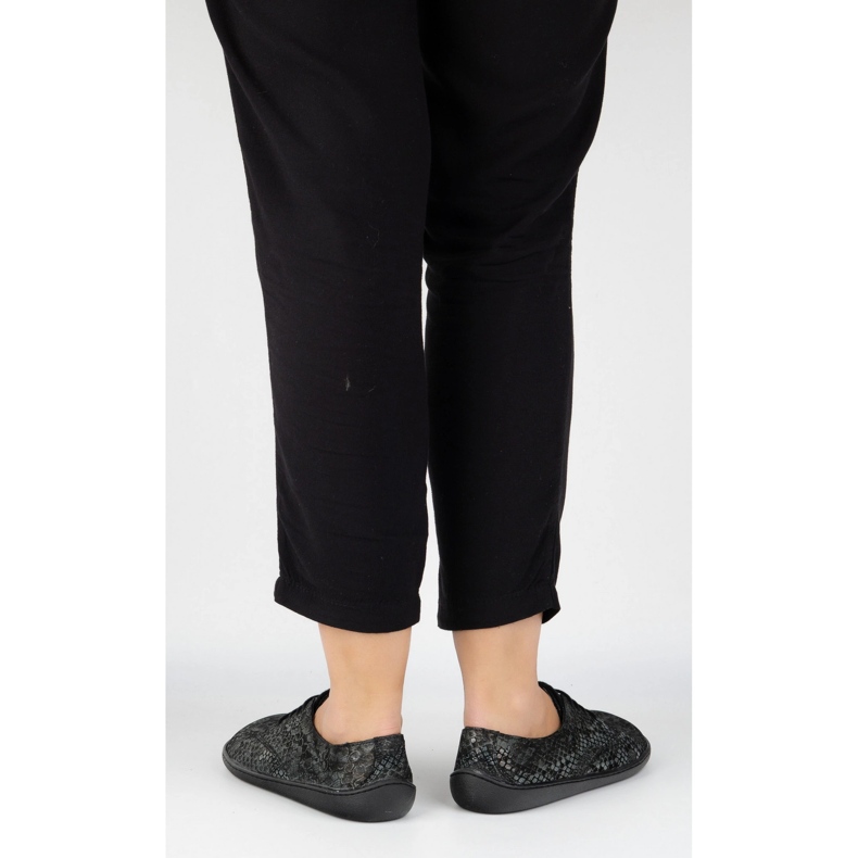 Pollonus de couro feminino 5-1288-028 Mangueira preta preto 2