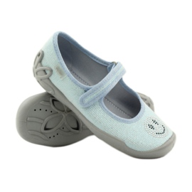 Chinelos de bailarina Befado 114y289 Emoticons azuis azul 3