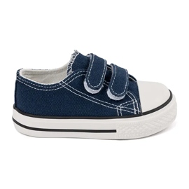 Sapatilhas de criança Vico com fecho de velcro azul marinho 1