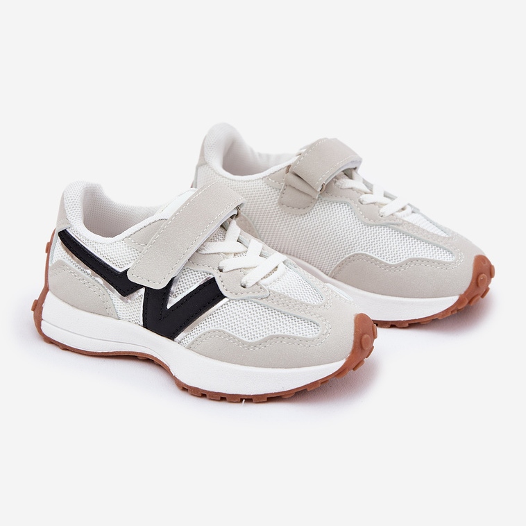 Tênis infantil com velcro, cinza 1