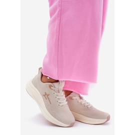 Sneakers Sports Sapatos Big Star Feminino RR274A145 Hi-Polish Bege System 1