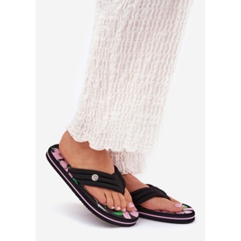 Big Star Chinelos femininos japoneses grandes estrelas rr274a111 preto 1