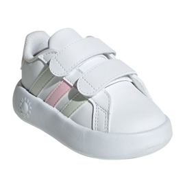 Adidas Grand Court 2.0 Infantas crianças IH4884 Sapatos branco 1