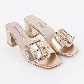 Goodin Tweed Golden Flip Flip no poste dourado 1