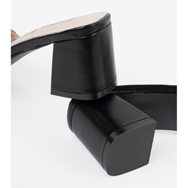 Goodin Tweed Black and White Slippers no post branco 1