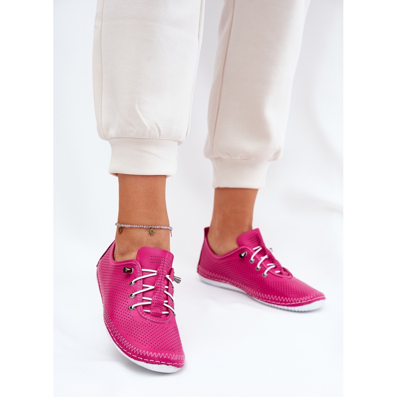 ARTIKER Sapatos femininos feitos de artiqueiro de couro natural 54c0830 rosa 2