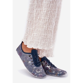 ARTIKER Sapatos femininos feitos de artiqueiro de couro natural 56c2691 azul 1