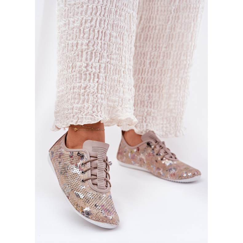 ARTIKER Sapatos femininos feitos de artiqueiro de couro natural 56c2689 bege 2