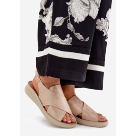 Jezzi Sandálias femininas com ouro Eco Golden dourado 1