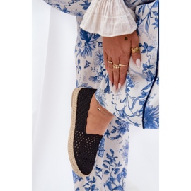 Alpargelas femininas com Vinceza 13625 Black Braid preto 2 Alpargelas femininas com Vinceza 13625 Black Braid preto 2