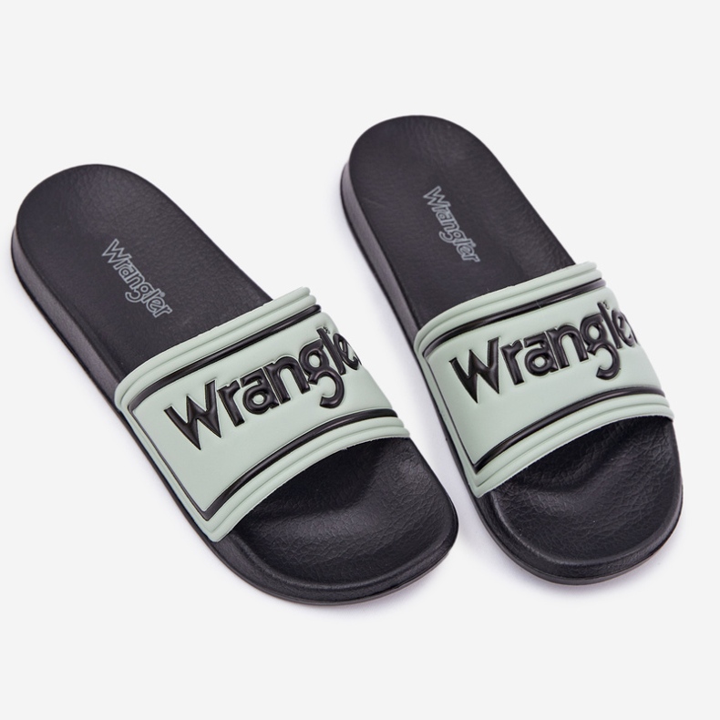 Wrangler Averell Slider Men Low 20251042.52d Slippers masculinos verde claro 1