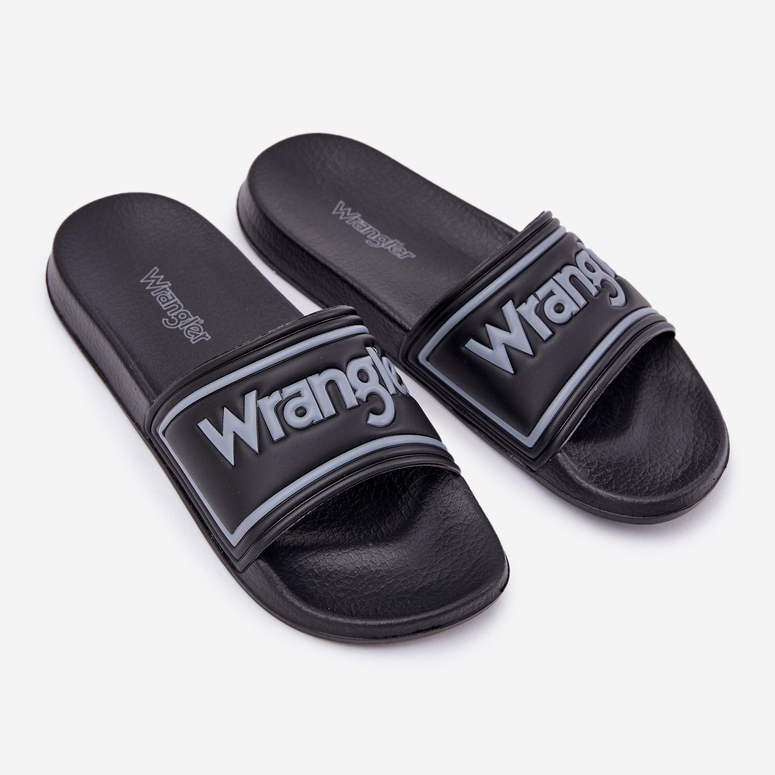 Wrangler Averell Slider Men Low 20251042.25y Slippers masculinos Black preto 1