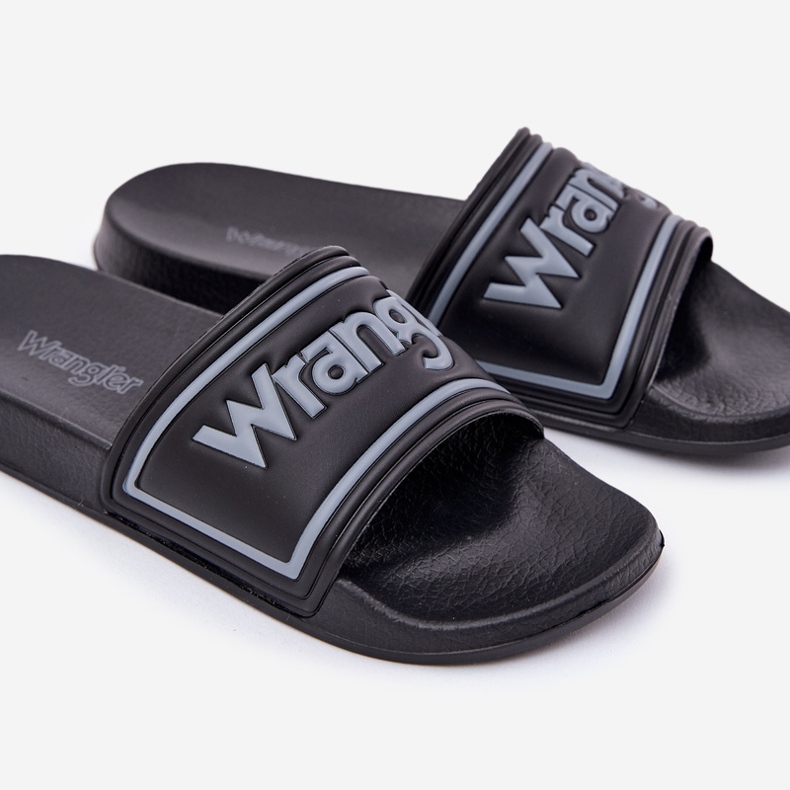 Wrangler Averell Slider Men Low 20251042.25y Slippers masculinos Black preto 2