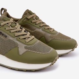 Big Star Tênis masculinos na grande estrela RR174360 Plataforma Hi-Polish System verde 2