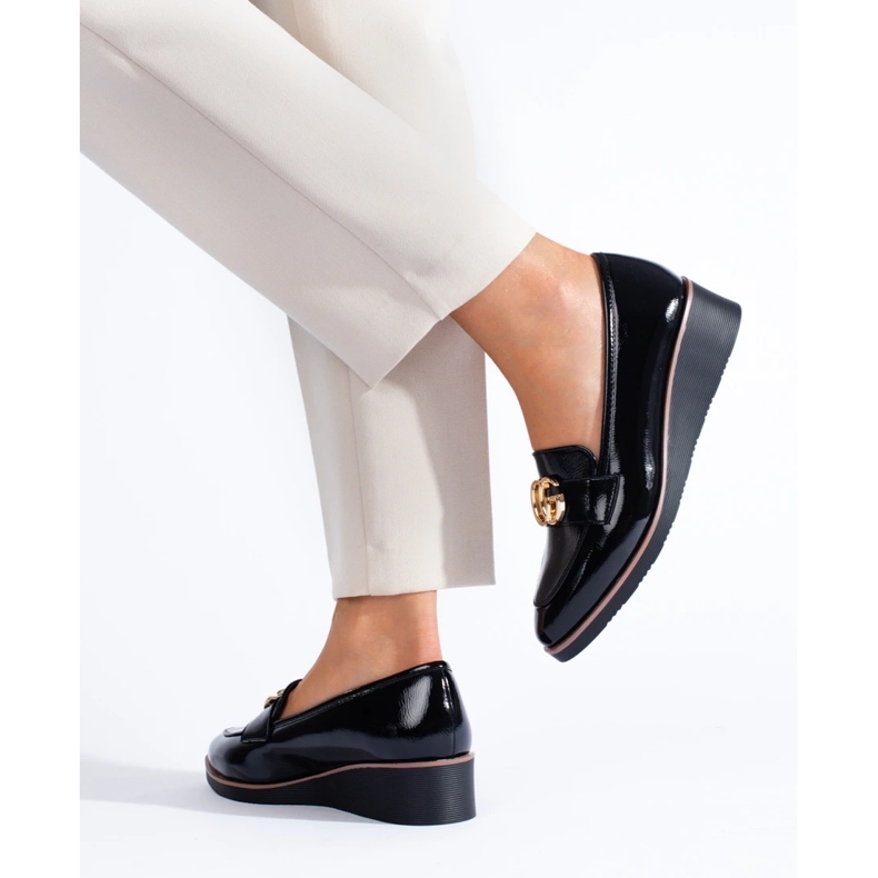 W. Potocki Senhores das mulheres Potocki com cunhas pretas preto 2