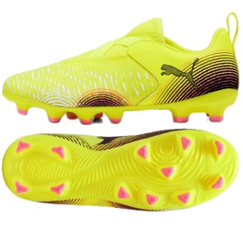 Puma Future 8 Match LL FG/AG JR 108285-03 Sapatos de futebol amarelo 1