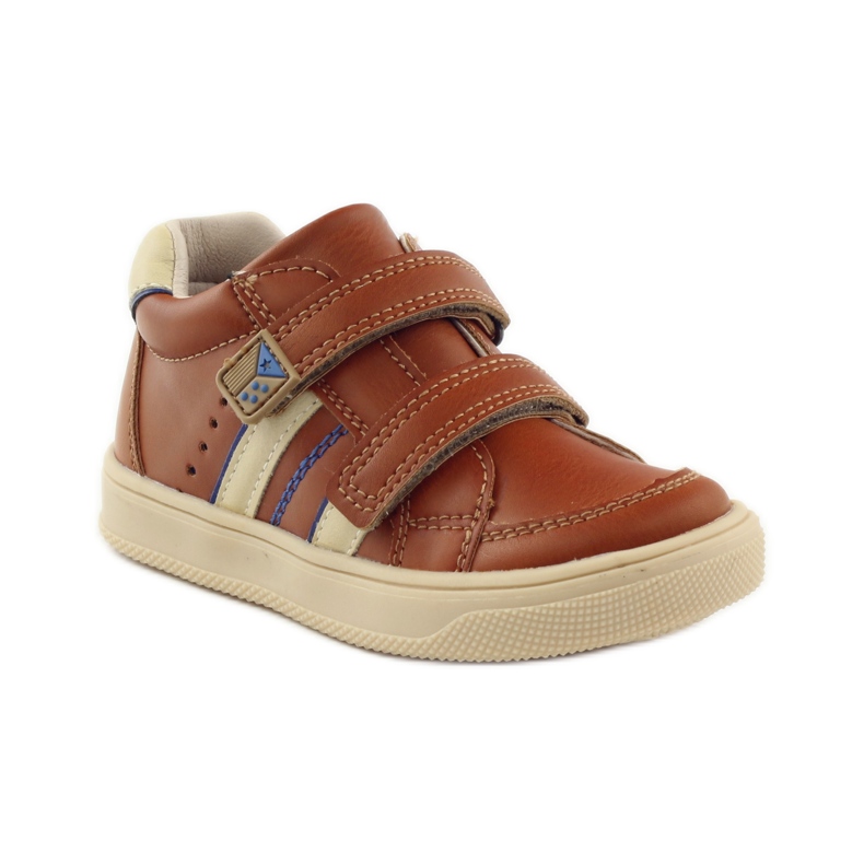 American Club Botins de couro americano 703915 azul-marinho marrom 1