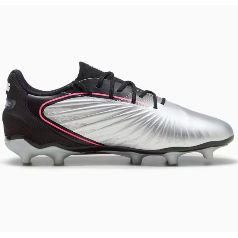Puma King Match FG/AG 108320-02 Sapatos de futebol prata 1