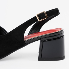 Goodin Sandálias de camurça preta preto 2