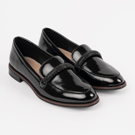 Mocassins com SERGIO LEONE Black Leather Insert preto 1