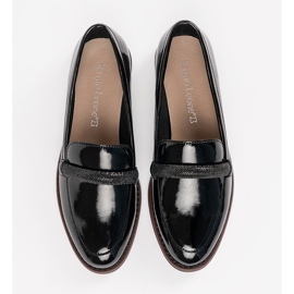 Mocassins com SERGIO LEONE Black Leather Insert preto 2