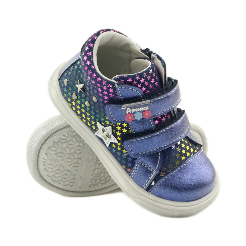 American Club Calçado esportivo confortável com a estrela americana 703925 azul marinho 3