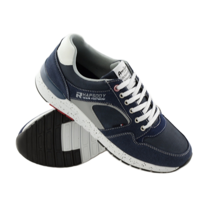 American Club Tênis esportivo masculino American 703039 azul marinho 3