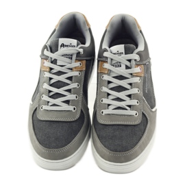 American Club Grey American 703021 sapatos desportivos cinzentos para homem castanho cinza 4