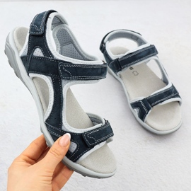 Cambell Camell AL94327 Sandálias de velcro azul marinho 1