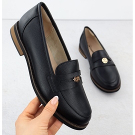 Cambell Sapatos de couro feminino Camell preto 00664 1