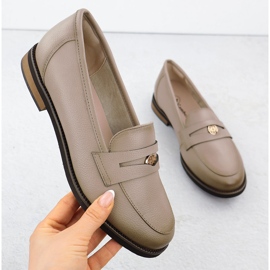 Cambell Sapatos de couro, feminino bege camell 00664 1