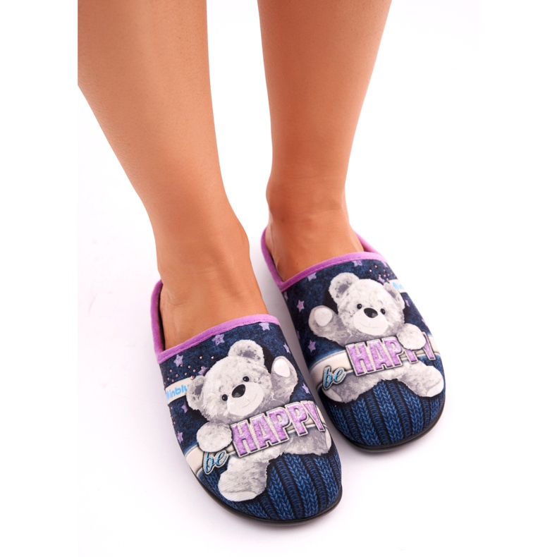 Chinelos femininos com um Blue da Marinha GF000025 INBLU azul 2